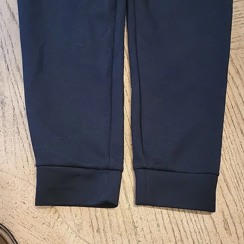 Mens Black jogger pants size M side zip pockets